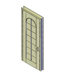 Puerta De Entrada Con Paneles De Vidrio 3D DWG Thousands Of Free CAD