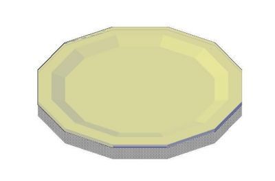 Ужин Тарелка 3D DWG