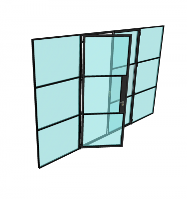 Crittall door screen Sketchup model