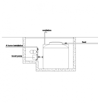 Buried cistern