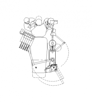 Dental unit CAD drawing