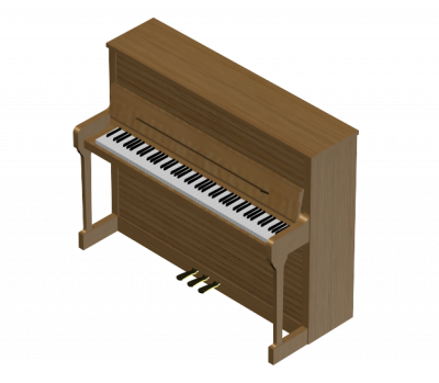 Piano 3ds max model 