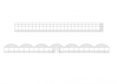 Dessin à effet de serre commercial DWG