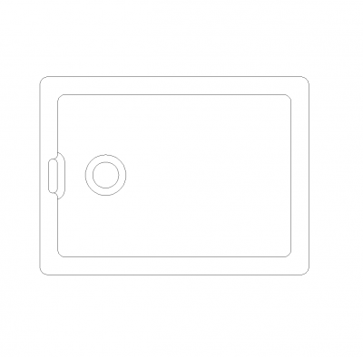 Petit évier Belfast CAD dwg block