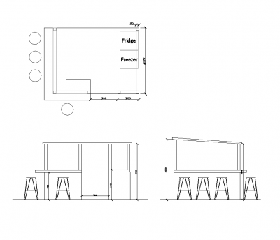 Außenbar Design dwg