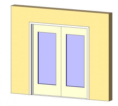 Familia de Revit con doble acristalamiento de puerta-1-Lite