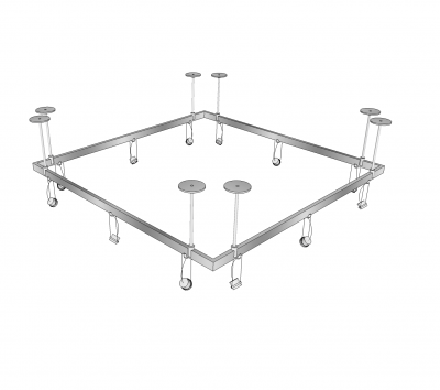 Track lighting Sketchup model 