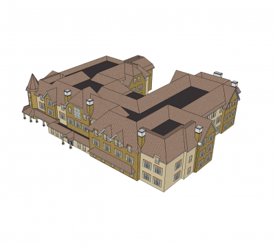 Retirement home design Sketchup model 