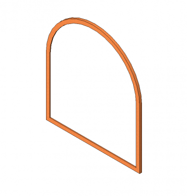 Arched mirror Revit family