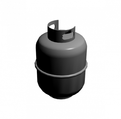 Propane tank 3DS Max model 