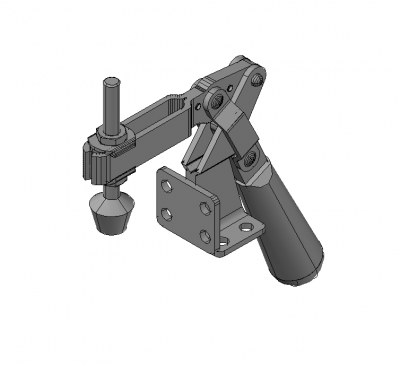 Modello 3D DWG con morsetto da banco