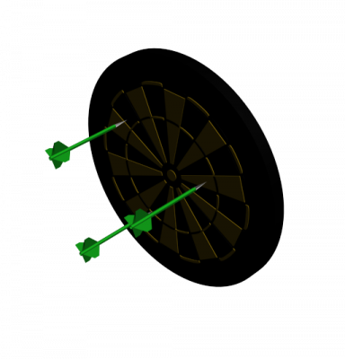 Dartboard 3DS Max model 