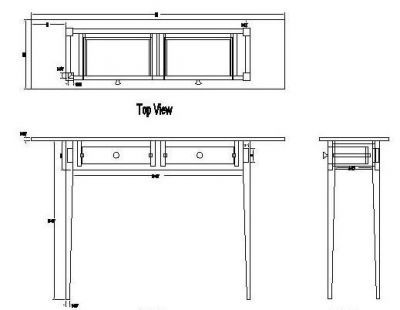 Halle Tisch Design CAD dwg