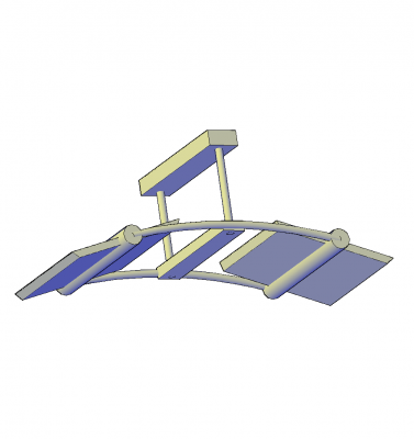 Moderna plafoniera 3D modello AutoCAD