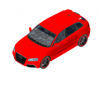 modelo de Audi RS3 Revit