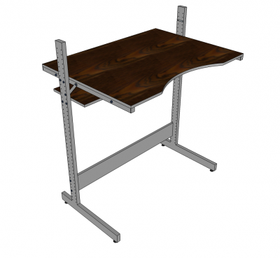 Standing desk Sketchup model 