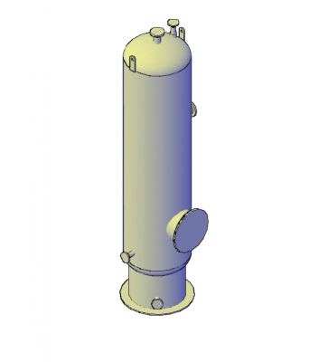 垂直分离器3D DWG块