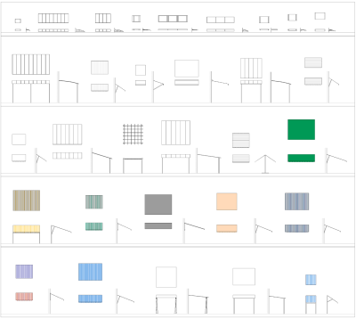 Awnings CAD collection dwg