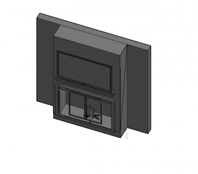 Ingle with a modern look 3d model .dwg