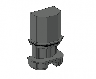 Modern Aesthetic designed ingle 3d model .dwg format