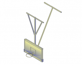 Basketball backboard 3D CAD block - CADblocksfree -CAD blocks free