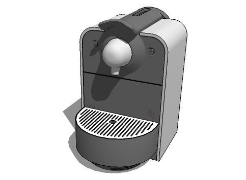 Coffee machine 3ds mac model - CADblocksfree -CAD blocks free