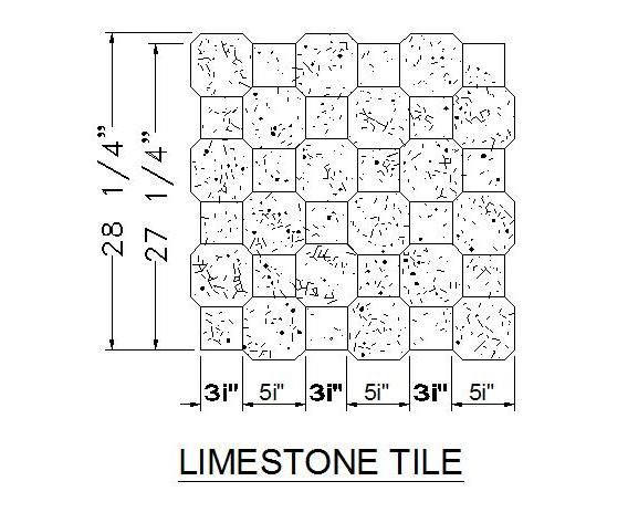 CAD hatch pattern limestone tile - cadblocksfree -CAD blocks free
