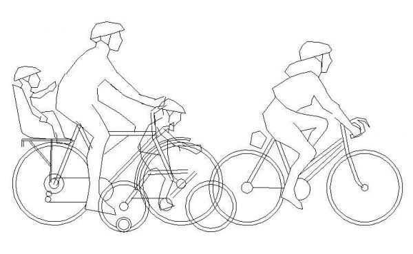 Blocchi CAD per biciclette per persone - CADblocks | Thousands of free  AutoCAD drawings