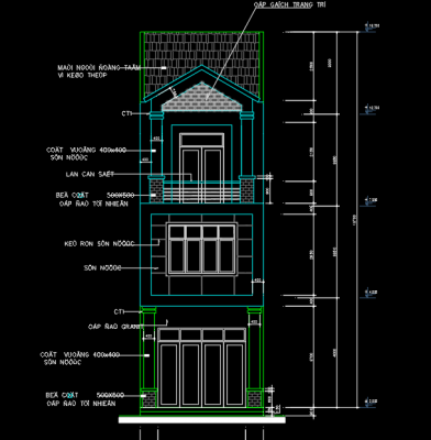 Town house 4.5x23M 3 Floor AutoCAD | Thousands of free CAD blocks