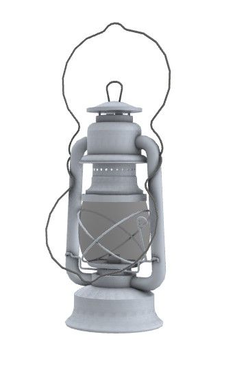 vintage lantern 3d model .3dm format -CAD blocks free
