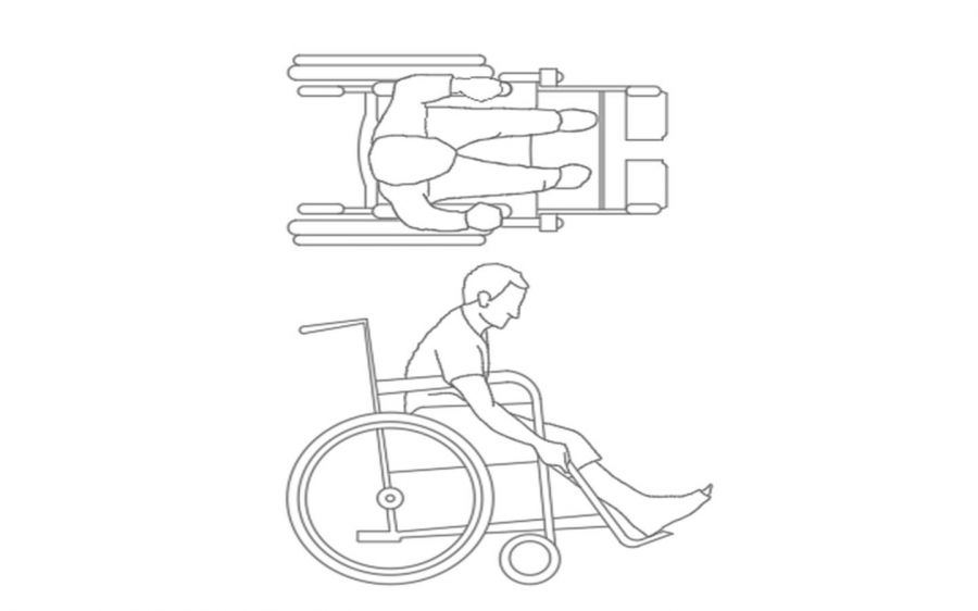 fauteuil roulant -CAD blocks free