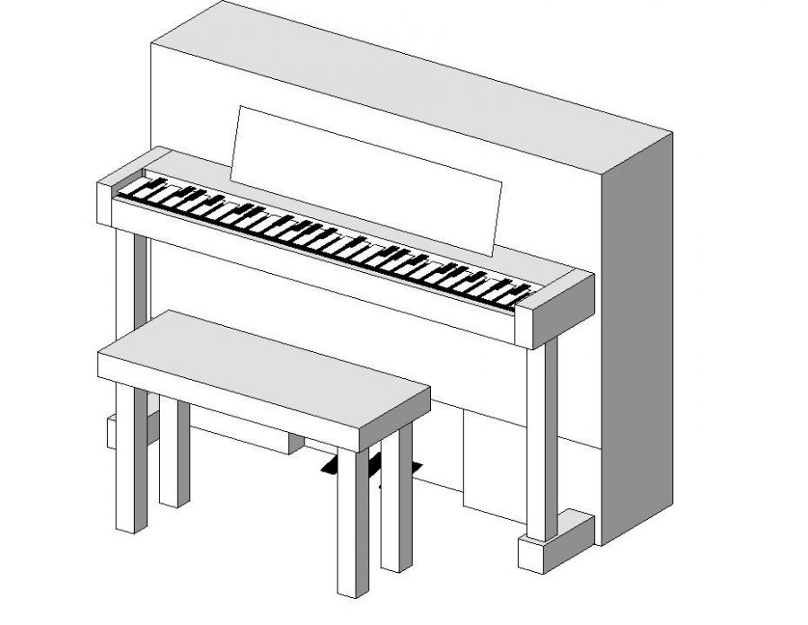 Piano Revit Family 3 | Thousands of free AutoCAD drawings