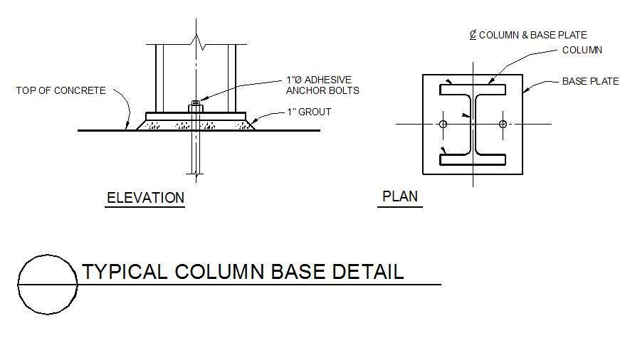 Column base CAD detail free - cadblocksfree | Thousands of free CAD blocks