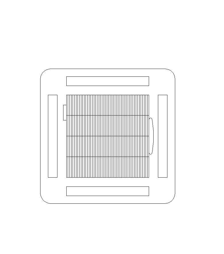 2D CAD Block Air Conditioning Cassette - CADBlocksfree | Thousands of free CAD  blocks