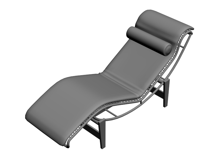 Chaise Longue 3DS Max model - CADblocksfree | Thousands of free AutoCAD  drawings