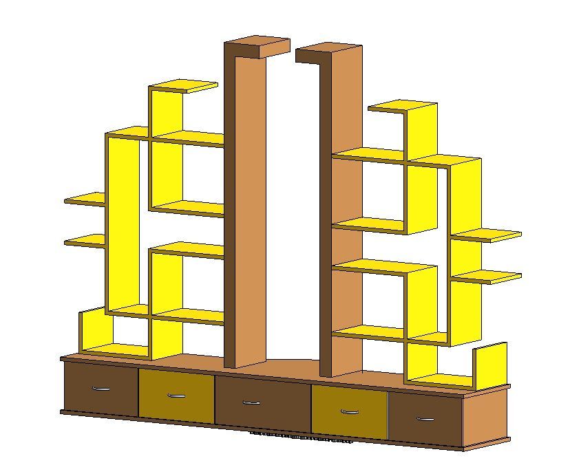 Book Shelf Design Revit Family 2 | Thousands of free AutoCAD drawings