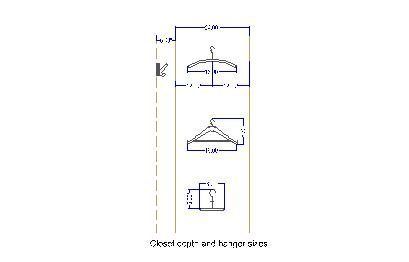 Closet detail and hanger sizes.dwg | Thousands of free CAD blocks