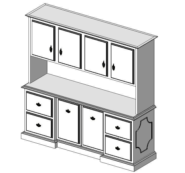 Credenza Revit Family | Thousands of free AutoCAD drawings