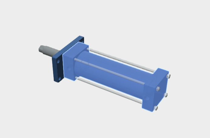 Modèle de vérin hydraulique dans Solidworks | Thousands of free CAD blocks