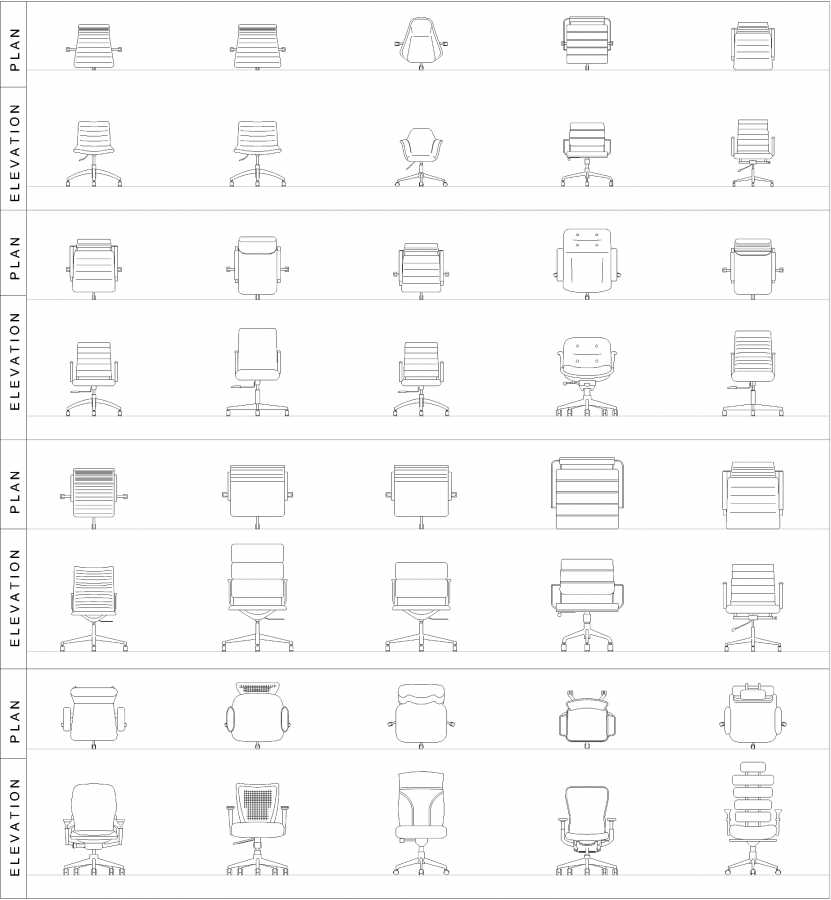 Office chair CAD blocks dwg - CADblocksfree | Thousands of free AutoCAD  drawings