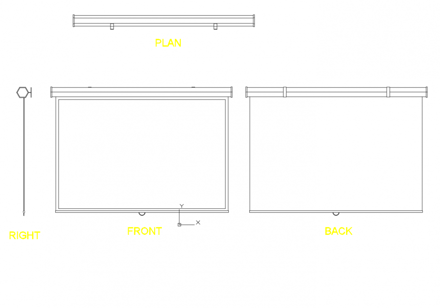 Projector Screen | Thousands of free CAD blocks