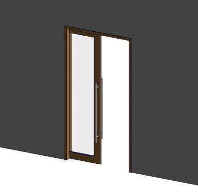 Sliding Door Pocket Glass Revit Family