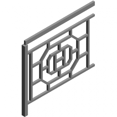 Roof railing revit family