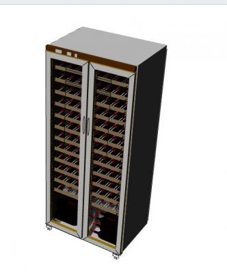 Modern designed wine cellar 3d model .3dm format