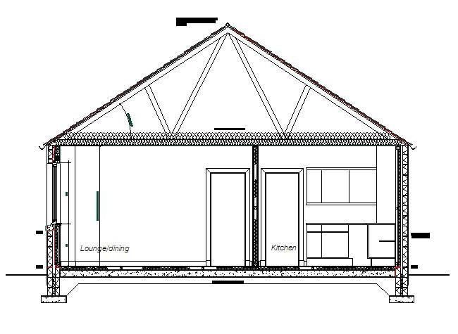 Single floor house section CAD drawing - cadblocksfree | Thousands of free  AutoCAD drawings