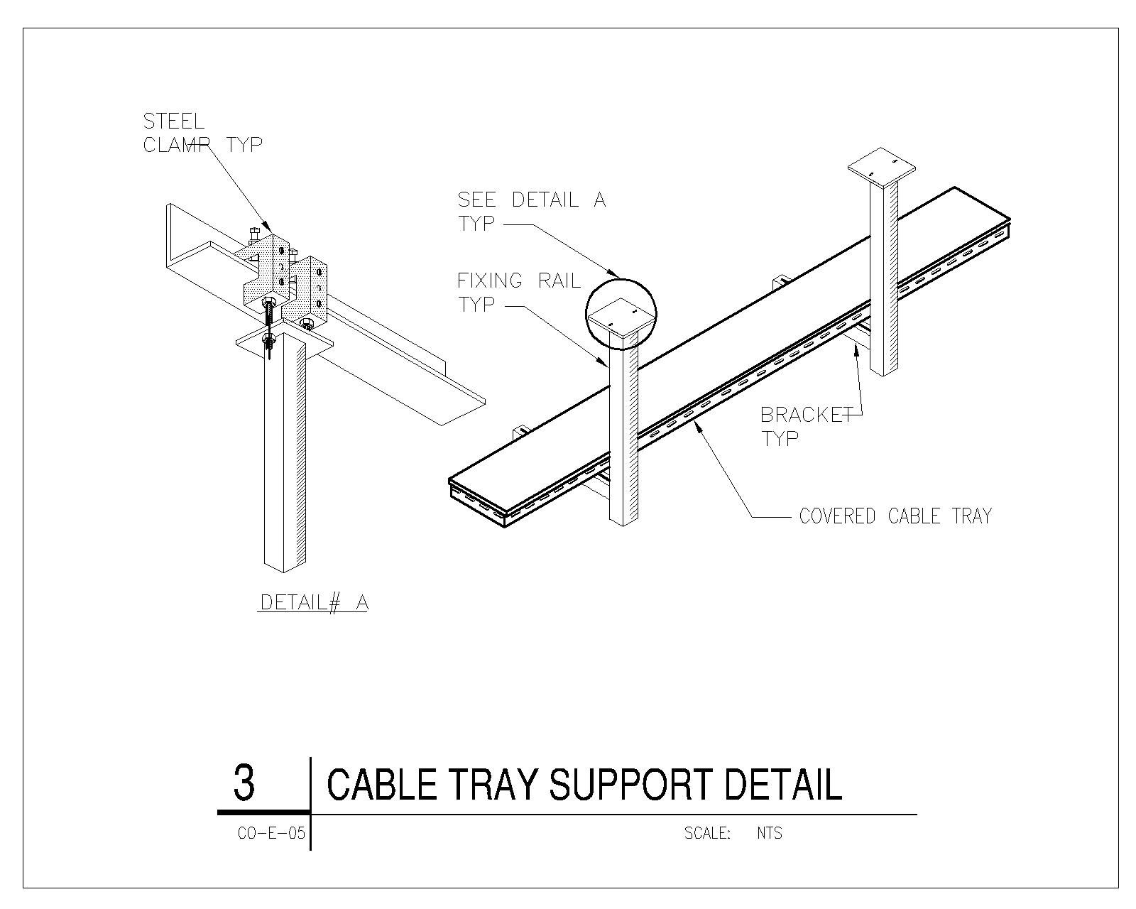 Cable Tray Support Detail .dwg-1 | Thousands of free CAD blocks