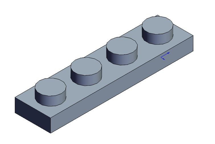 Lego Brick-013 Solidworks model | Thousands of free AutoCAD drawings