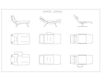 Chaise for Lounge | Thousands of free CAD blocks